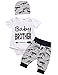 Baby Boy Outfit Newborn Dinosaur Clothes Baby Brother Bodysuit (White01, 0-3 Months)