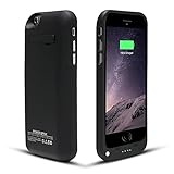 YHhao 3500mAh Portable Cell Phone Battery Charger Case Back Up Power Bank Rechargeable with Stand 4.7 Inches for iPhone 6/6s/SE (Black01)