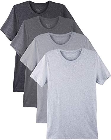 Bolter 4 Pack Men's Everyday Cotton Blend Short Sleeve T-Shirt