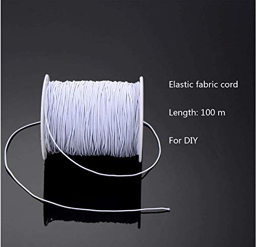 Forsun 4 Pack 0.8 mm Elastic String Cord Elastic Thread Beading String Cord for Jewelry Making Bracelets Beading, 100 Meters, 2 Pack White+ 2 Pack Black - Thumbnail 3