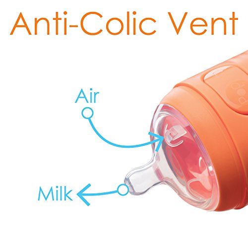 PopYum 9 oz Anti-Colic Formula Making/Mixing / Dispenser Baby Bottles, 2-Pack