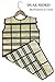 BB Brotrade Hanging Jewelry Organizer,Double Sided Jewelry Storage Organizer with Wooden Hanger,86 Clear PVC Pockets for Holding Necklaces, Bracelets, Rings, Earrings (Beige)
