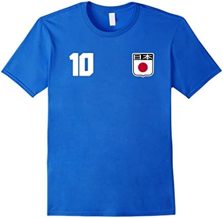 Mens JAPAN T-shirt Japanese Tee Retro Soccer Football XL Royal Blue