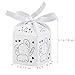Tinksky Hollow Out Elephant Pattern Candy Boxes Gift Bags Baby Shower Wedding Favors, Pack of 50