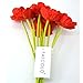 FatColo Artificial Poppy Flowers, Fresh Artificial Mini Real Touch PU/Latex Corn Poppies Fake Flowers Bouquet for Decor(Red, Piece of 10)