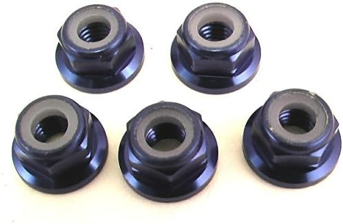 X Spede LNF506 5mm Blue Flanged Lock Nut (5) by X Spede