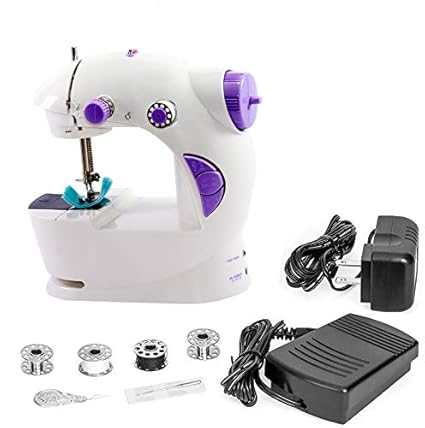 Aoomi by Puffin Multi Electric Mini 4 in 1 Desktop Functional Household Sewing Machine for Home