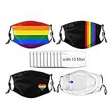 Tuyimm Rainbow Face Mask Gay Pride Mask LGBTQ Face