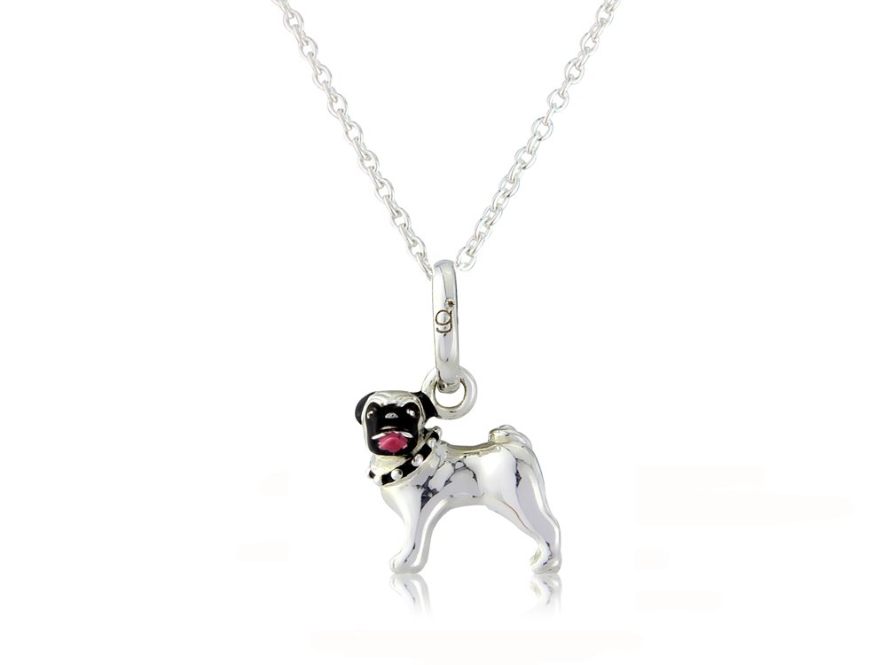 Gemma J Sterling Silver Pug dog Pendant