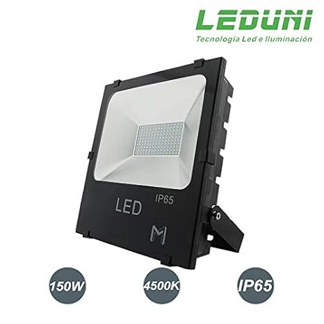 LEDUNI Foco Proyector Floodlight LED Exterior 150W Chips OSRAM ...