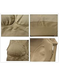 Lingssss Slimming Tank Top with Built-in Bra Removable Pads V-Neck T-Back, 2 Pack Wireless Cami Tank Top Slimming Vest, Camisole Compression Ribbed Tank Top Body Shaper