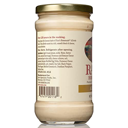 Rao's Homemade Alfredo Sauce, Classic Alfredo, 15 oz, Rich & Creamy