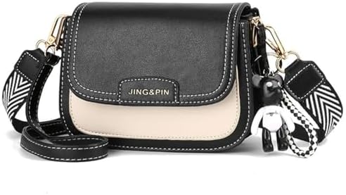 JINMANXUE Woven Vegan Leather Boston Bag - Women's Shoulder Satchel With Clutch (Coffee) - View #2