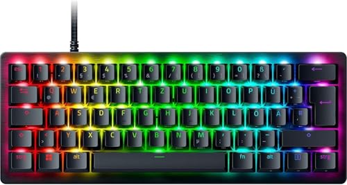 Razer Huntsman V3 Pro Mini - Analoge optische E-Sport Gaming-Tastatur im 60% Format - Snap Tap - Rapid Trigger - Schnell-Feuer Modus - Doubleshot-PBT Tastenkappen - QWERTZ DE-Layout | Schwarz thumbnail 1