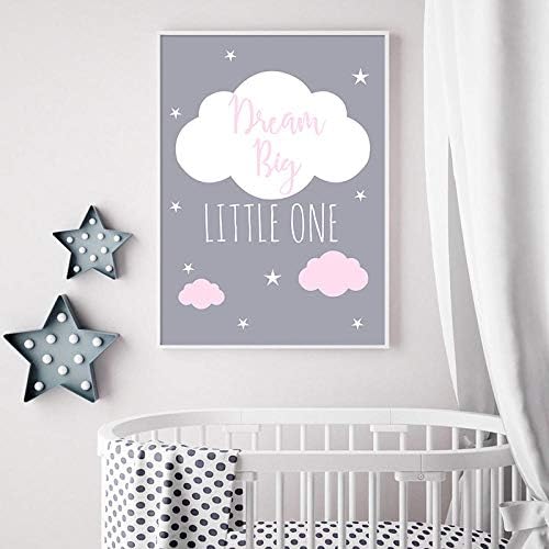Hpkcine Licorne Toile Affiche Bebe Fille Pepiniere Citations Mur Art Imprimer Amour Vous A La Lune Peinture Nordique Enfants Chambre Decoration Photo Sans Cadre Cuisine Maison Decoration Murale
