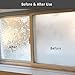 Tulip Decorative Window Film,No Glue Frosted Privacy Film,Stained Glass Door Film,Reflective Static Cling Heat Control Anti UV Window Decoration for Home and Office,35 inches by 78.7 inches