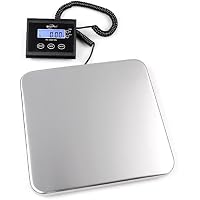 Weighmax Digital Shipping Scale – 330 Lb Capacity, Stainless Steel Platform, Remote Display