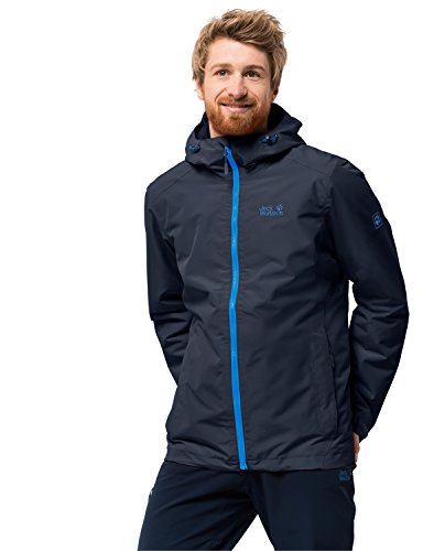 Jack Wolfskin Men's Chilly Morning Waterproof Insulated Jacket, Night Blue, Medium