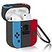 Lupct Game Switch Compatible with Airpods 1/2 Case Silicone, Cute Cartoon 3D Cool Air pods Design Cover, Fun Kawaii Fashion Stylish Funny Cases for Kids Girls Teens Boys Character Skin Keychain Airpod