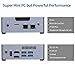 AWOW AK34 Mini PC Windows 10 Home Mini Desktop Computer Intel Celeron N3450/6GB DDR4/128GB SSD/HDMI/Dual-Band Wi-Fi/Gigabit Ethernetthumb 4