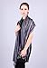 (4 COLORS) Multicolor Shimmer Metallic Stripe Scarf, Women's Lightweight Jewel Pashmina Tassel Shawl