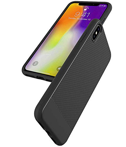iPhone Xs Max Case, Asmart Resilient Shock Absorption Phone Case iPhone Xs Max Cover Slim Thin TPU Bumper Flexible Protective Phone Case for Apple iPhone Xs Max 6.5-Inch 2018 (Black)