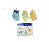 Baby Aspen, Fossil Feet 3 Pair of Dinosaur Socks Gift Set, 0-6 Months