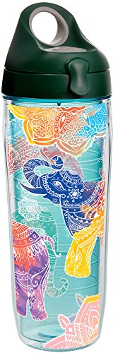 Tervis 1279557 Mehndi Elephants Insulated Tumbler with Wrap 