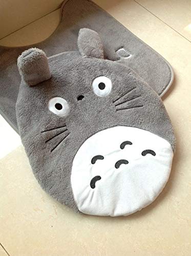 Toilet Seat Covers for Kids, Man, Women- 3 Piece/Set Super Soft Shu Velveteen Thickening Toilet Potty Sets Toilet seat Cover Totoro Cartoon Warm Close Stool Cushion Mat