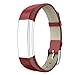 Fitbit Alta HR and Alta Bands Leather, Swees Genuine Leather Band With Buckle Replacement Wristband Small & Large for Fitbit Alta HR and Alta, Bright Red