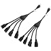 Cable Matters 2-Pack 4 Outlet Power Splitter Cord (Power Cord Splitter) 1.5 Feet primary