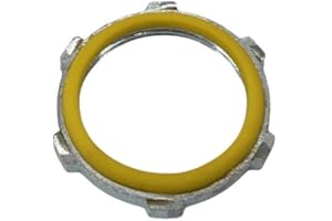 COREX 1 Inch Steel Sealing Lock Nut - Electrical Conduit Locknut with PVC Molded Gasket for A Weatherproof Seal and Zinc Plated for Corrosion Resistance - 1-Pack