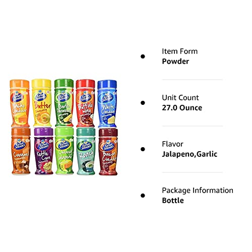 Kernel Season's Popcorn Seasoning Large Sampler Pack 2.7oz Container