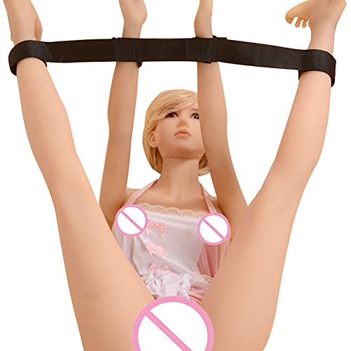 Bondage Restraints Set Kit for Bed and Under Bed Sex Play SM Bondage Toy Gear Leg Ankle Wrist Strap On Harness for Women Couples Lesbian Female