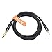 Tisino 1/4 to 1/8 Stereo Cable, 3.5mm TRS to 1/4 inch TS Mono Interconnect Cable - Mono to Stereo Adapter - 6 Feet