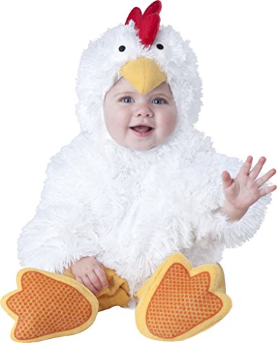 InCharacter Baby's Cluckin' Cutie Chicken Costume, White, Medium