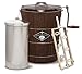 White Mountain Hand Cranked Ice Cream Maker with Appalachian Series Wooden Bucket, 6 Quart (PBWMIMH612-SHP)