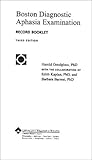 Boston Diagnostic Aphasia Examination, Goodglass, Harold and Kaplan, Edith, 0683305611
