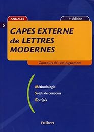 CAPES  externe de lettres modernes