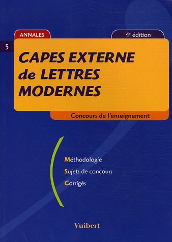 CAPES  externe de lettres modernes
