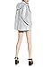 Haoduoyi Womens Silver Holographic Sequin Hooded Jacket/ Crop T Shirt