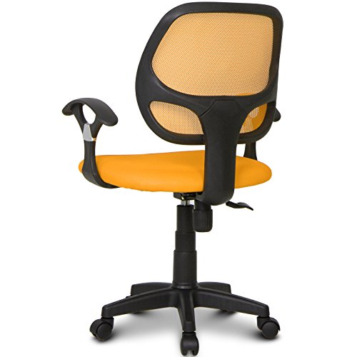 Miadomodo-Sedia-girevole-cameretta-bambini-con-schienale-in-rete-arancione