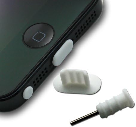 20 Pairs Iphone5 /6 Headphone Port Dust Plug + Data Port Dust Plug White