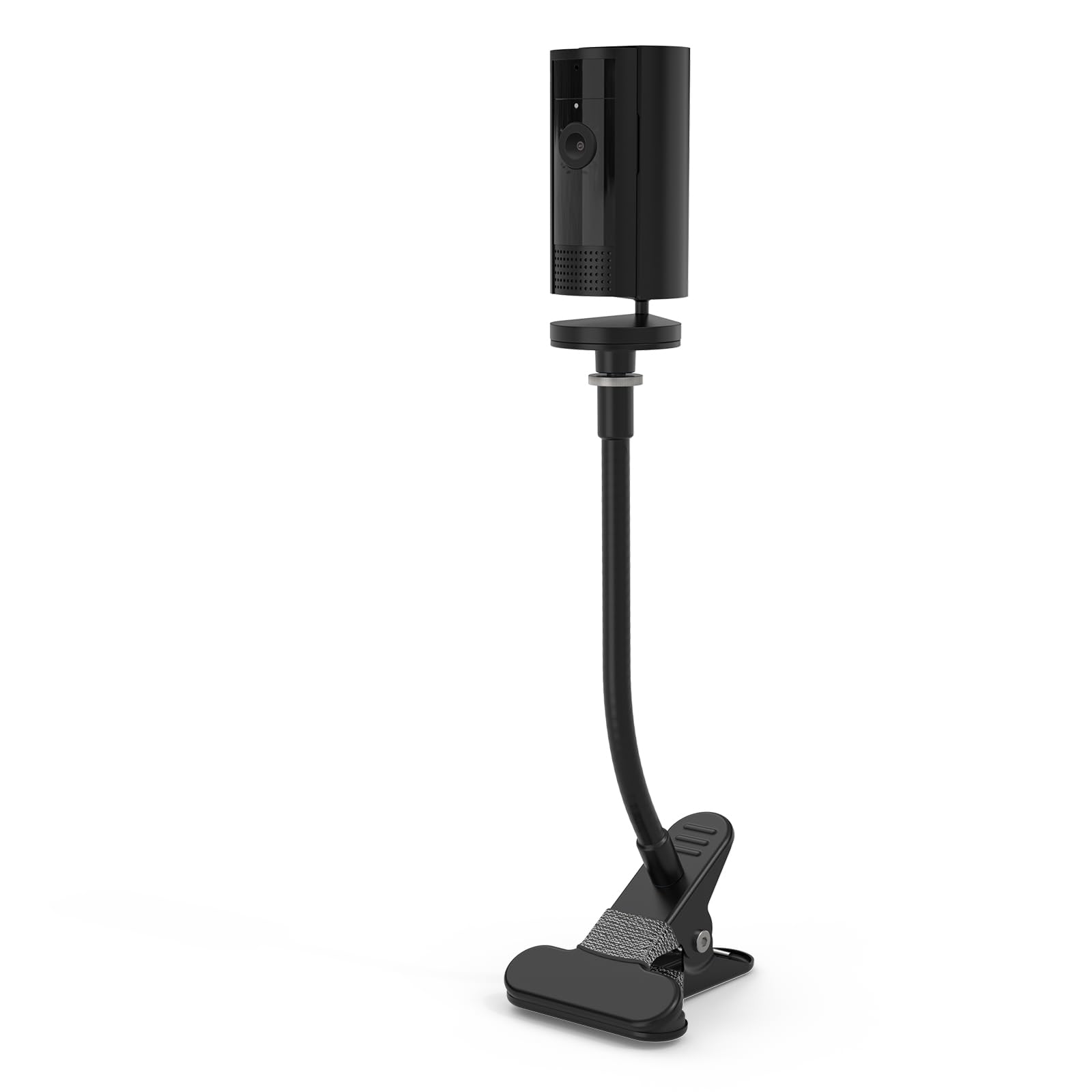 HOLACA Clip Mount Bracket Compatible with Indoor Camera (2nd Gen) and Pan-Tilt Camera, 360° Adjustable Sturdy Bracket Mounting Kit (Clip Mount, Black)
