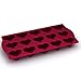 Eco-Friendly 15 - Cavity Silicone Heart Mold - Heart Pan for Making Homemade Chocolate, Candy, Gummy, Jelly, and More - Burgundy Wine by More Cuisine Essentials