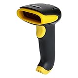 TaoHorse 2-in-1 USB Bluetooth Barcode Scanner Wireless & Wired Handheld Laser 1D Bar Code Reader with Automatic Continuous Scan and Memory for iPad iPhone Android Laptop POS PC Smartphone