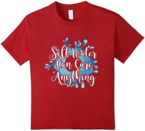 unisex-child Surfing - Salt Water can cure Anything 10 Cranberry