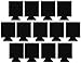 Neoprene Can Sleeves - Pack of 13 Black Plain Beer and Soda Can Cooler Covers Fit 12 oz Cans and 12 to 16 oz Glass & Aluminum Bottles by Impirilux