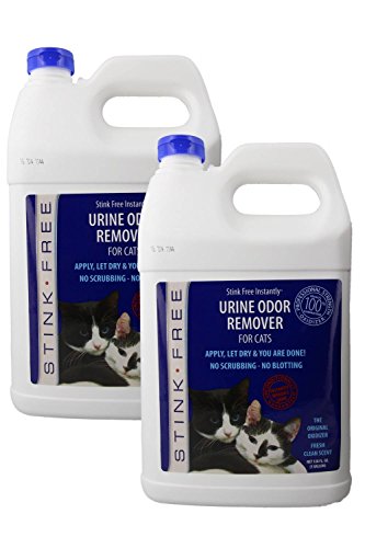 Stink Free Instantly Urine Odor Remover for Cat Urine, 2 128-oz (2 1-gallon Jugs)