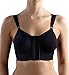 Carefix Bella Front Closure Comfort/Sleep Bra #321250, Black, Large